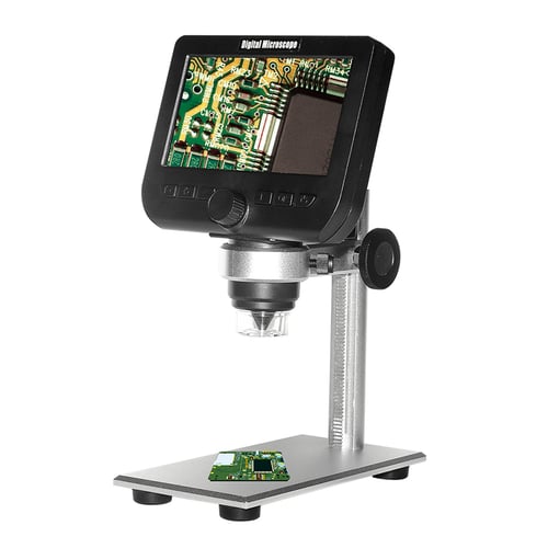 Microscope Portable HD Digital Microscope w/ 4.3 inch LCD screen Coin Collecting 