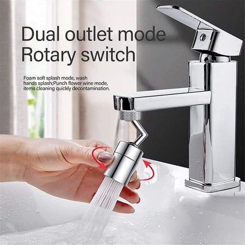 Rotatable Faucet Spray Head Tap 3Pcs Kitchen Tap Head Splash Filter Nozzle,
