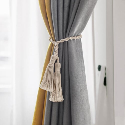 Decorative Rope Fringe Tassel Window Curtain Holdback Tie Back Single Holder QK 