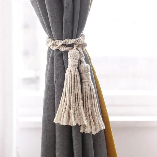 6pcs Tassel Curtain Tieback Fringe, How To Hang Tie Back Curtains