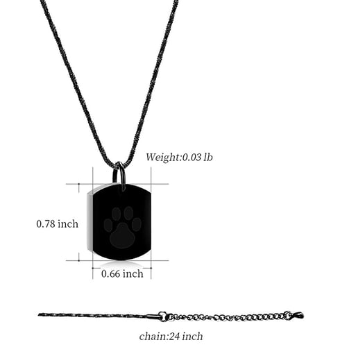 Mini Cremation Urn Necklace Cat Dog Ash Holder Jewelry Memorial Keepsake Pendant