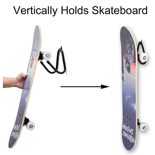 Wall Mounted Skateboard Deck Display Hangers Brackets Hook Holder Keeper Stand 