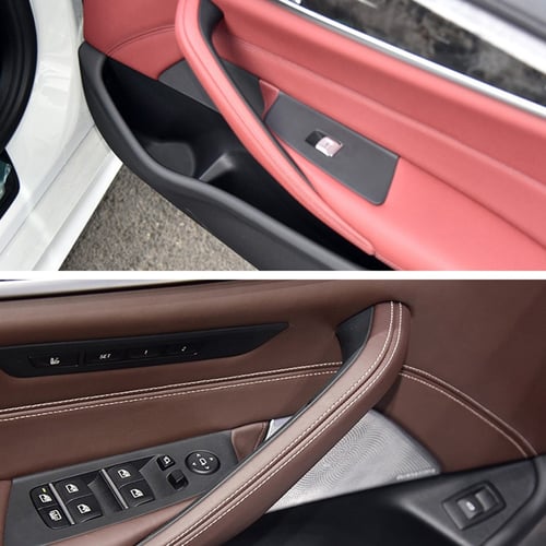 Car Seat Memory Button Frame Cover Trim For BMW 5 Series G30 530I 2017-2021 ABS