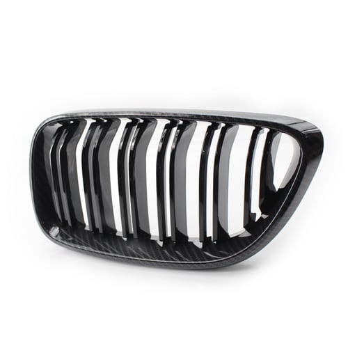 2 Series F22 F23 M235I M240I F87 M2 2014+ Cobeky 2X Carbon Front Bumper Grille Dual Line Grill For 