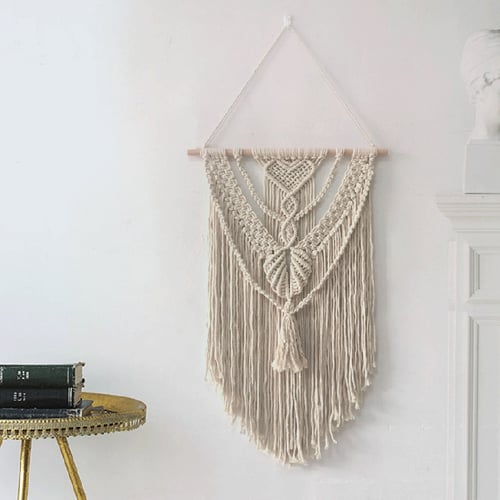 Handmade Macrame Hand-knit Wall Hanging Tapestry BOHO Chic Home Wall Decor UK