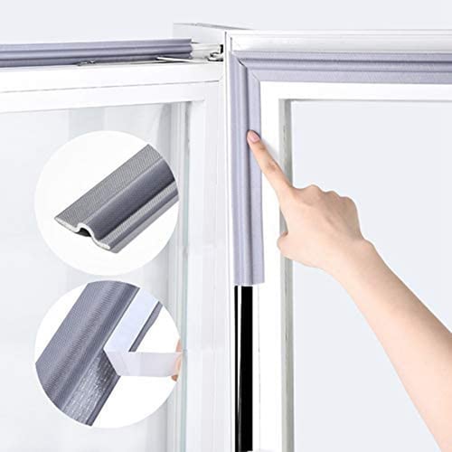 Seal Rubber Self-Adhesive Door Insulation Weatherproof Windows Soundproof 10m