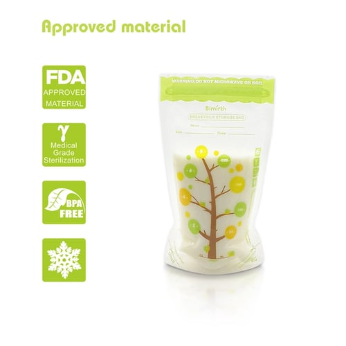 112pcs BPA Free Pre-Sterilised Breastmilk Storage Freeze Zipper Seal Bags Pouch 