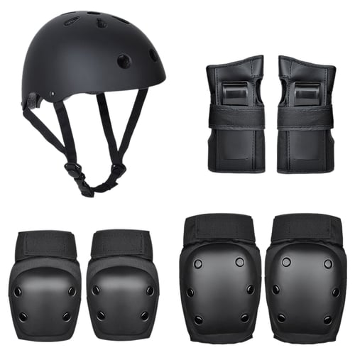 Skateboard Helmet Elbow/Knee/Wrist Pad BMX Adult Inline Roller Protective Gear 
