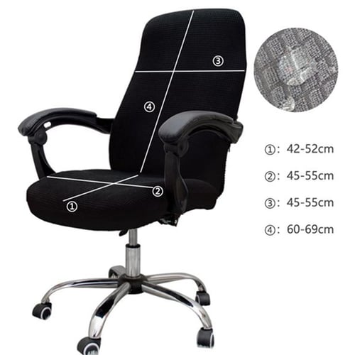 Office Chair Covers Stretch Rotate Chair Seat Anti-dirty Swivel Cover Removable 