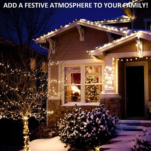 100 Mini Gutter Hook Clip Hanging Christmas Xmas Party Light String Home Outdoor 