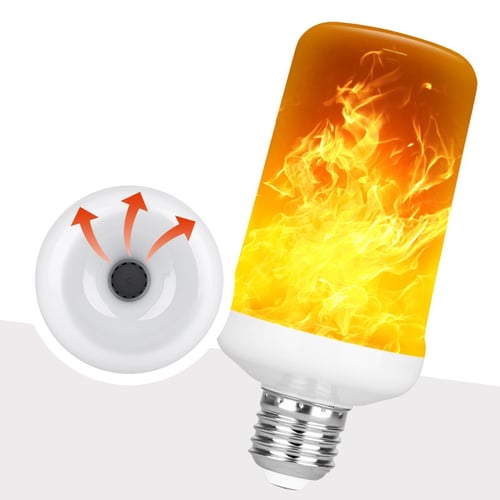 3 Pack E27 LED Flicker Flame Fire Effect Simulated Nature Light Bulb Decor Lamp 