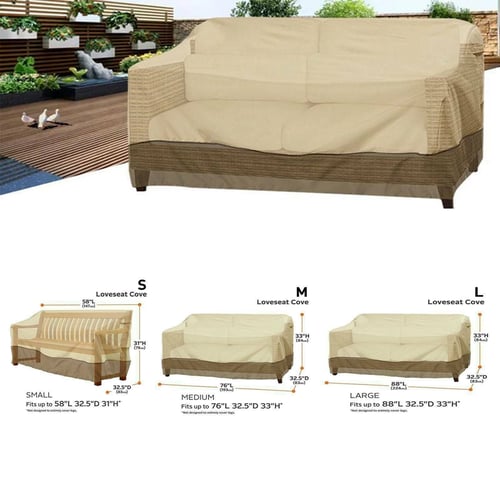 Waterproof Patio Chair Cover Couch Chair Slipcover Outdoor Furniture Protector/ 