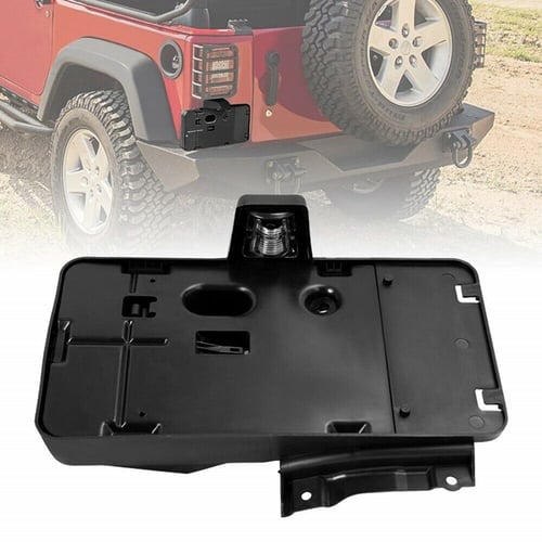 ABS Car Rear License Plate Mounting Bracket w/LED Light Fit For Jeep Wrangler JK