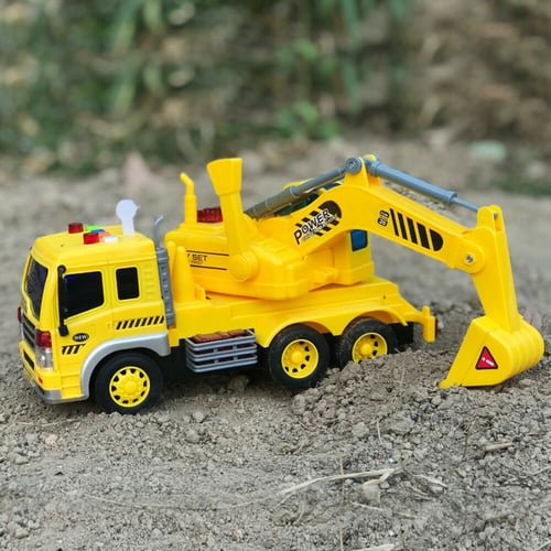 1:16 Inertia Truck Engineering Vehicle Car Excavator Model Gift Toys 