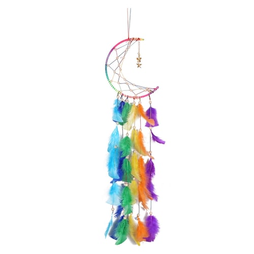 Feather Dream Catcher Car Wall Hanging Ornament Large Dream Catcher Craft Gift 