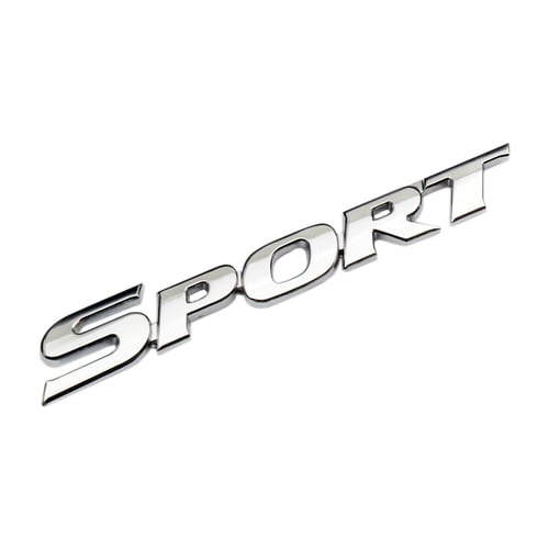 Metal Golden 3D Sport Racing Car Trunk Rear Fender Emblem Badges Decal Sticker 
