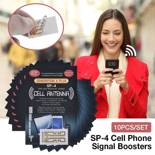 Cell Phone Signal Enhancement Stickers 10Pcs Outdoor Cell Phone Signal Enhancement Stickers Mobile Phone Signal Improver Boosters