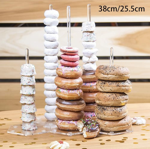 5pack Clear Acrylic Donut Display Stand Doughnut Bagels Display Holder For Birthday Wedding Party Baby Shower Buy 5pack Clear Acrylic Donut Display Stand Doughnut Bagels Display Holder For Birthday Wedding Party