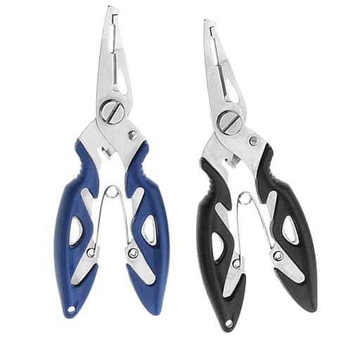 Steel Fishing Pliers Scissors Line Cutter Remove Hook Tackle Gripper Tools