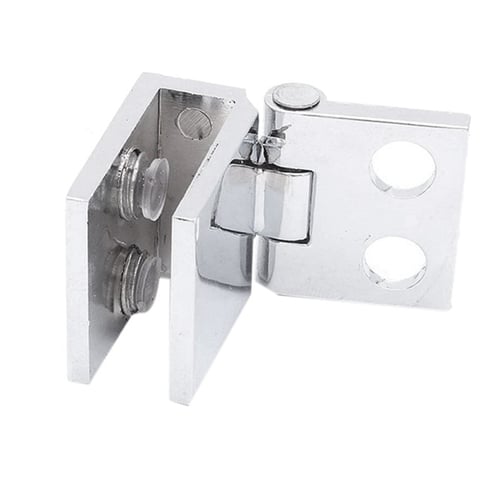 Household Hardware 4pcs for 5-8mm Thickness Glass Door Hinge Zinc Alloy Glass Clamp Glass Cupboard Showcase Cabinet Door Hinge Household Hardware Accessories Hinge