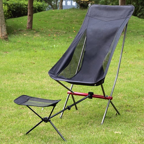 Outdoor Folding Footrest Portable, Folding Recliner Chair Stool