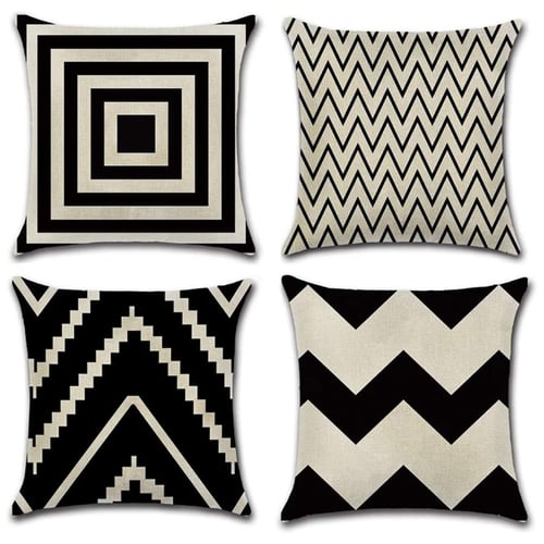 Pillow Case Cotton linen Cushion Cover Decorative Square Home Throw Sofa Simple 
