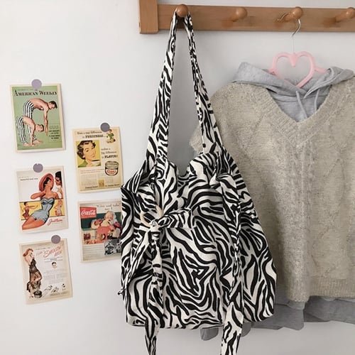 Cartoon Cute Zebra Messenger Bag Crossbody Bag Large Durable Shoulder School Or Business Bag Oxford Fabric For Mens Womens