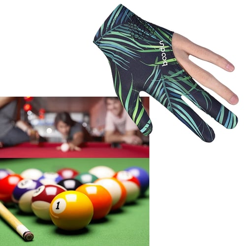 3 Finger Pool Table Billiards Ball Cue Shooters Gloves Black Fit Left Right 