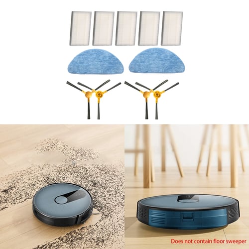 Side Brush Filter Set Replacement For Proscenic 800T 820S Vacuum Cleaner Parts 