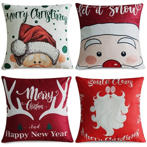Festive Home Decor Holiday Home Decor Christmas Clearance Christmas Decoration Pillow Case Christmas Pillow Covers 18x18 Polar Bear