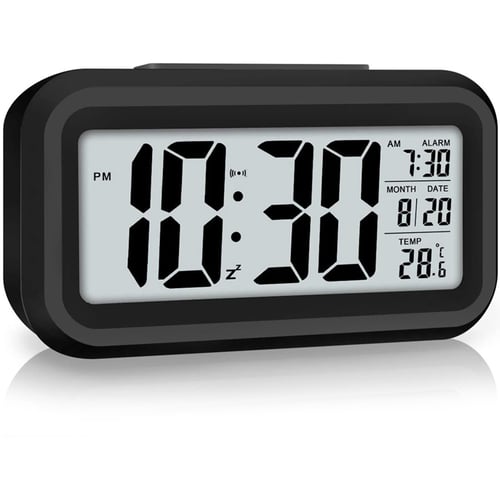 Led Display Digital Alarm Clock Snooze, Digital Desk Clock With Date