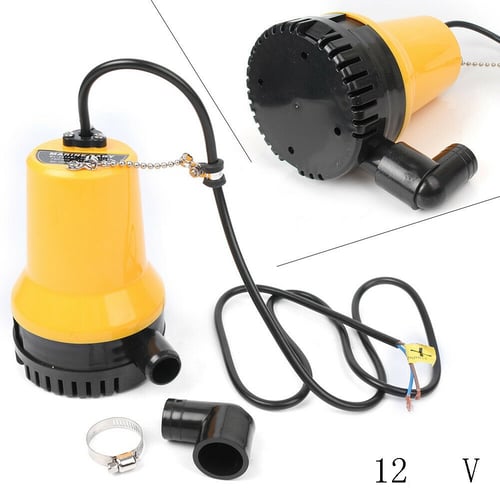 DC 12V Submersible Water Pump Clean Clear Dirty Pool Pond Flood Outdoor 3m3/h 