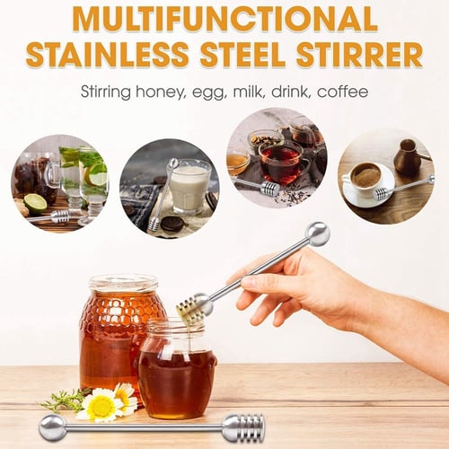 Stainless Steel Honey Dipper 304,Simple Metal Honey Spoon Dipper