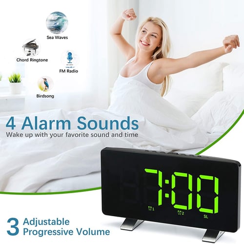 Alarm Clocks For Bedrooms With Fm Radio, Dual Alarm Clocks
