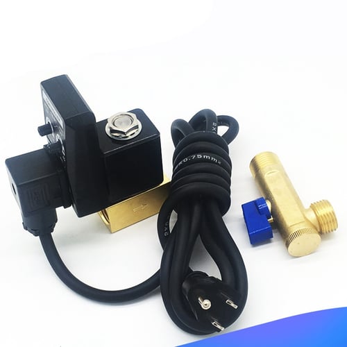 AC 110V 1/2" Electronic Timed 2way Air Compressor Gas Tank Automatic Drain Valve 
