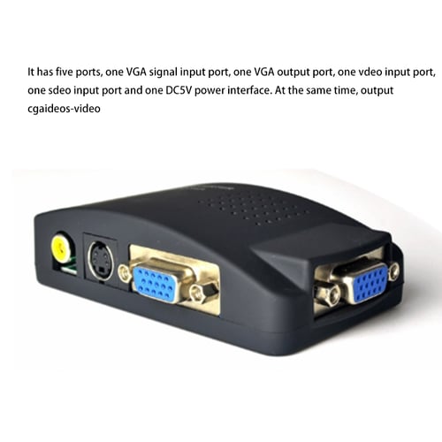 rca and s-video to vga converter box