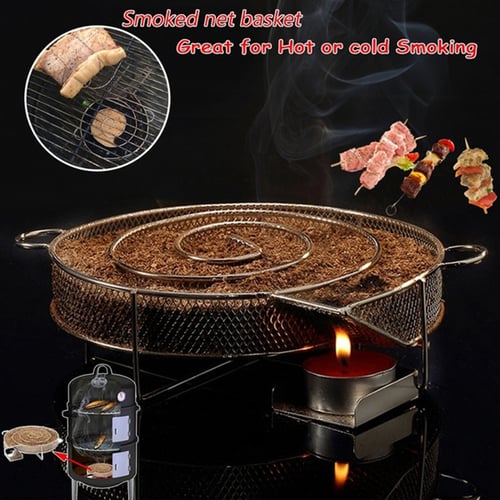 Cold Smoke Generator BBQ Accessories Steel Barbecue Grill Cooking Tool Smoker 