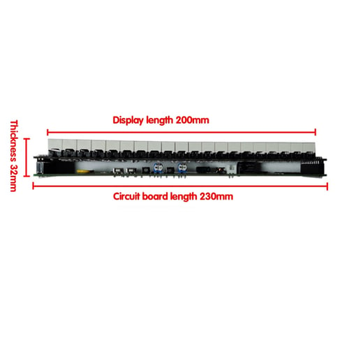 Stereo Music Spectrum Analyzer 20 Segment LED Level Display VU Meter Indicator 