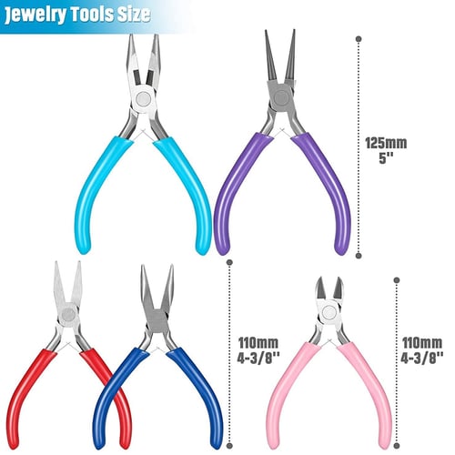 High Quality Jewelry Making Design DIY Tools Flat Nose Plier Cutting Plier 125mm 