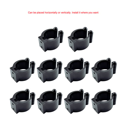 30pcs Wall Mounted Fishing Rod Storage Clips Clamps Holder Organizer Rack New 