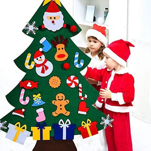 Diy Felt Christmas Tree For Decorations Wall Hanging Home Decoration Gifts Children - Diy Christmas Home Decorations