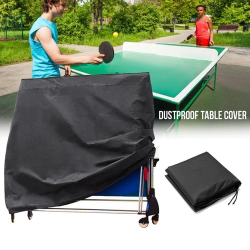 Ping Pong Table Protective Dust Cover Storage Table Tennis Case Black Waterproof 