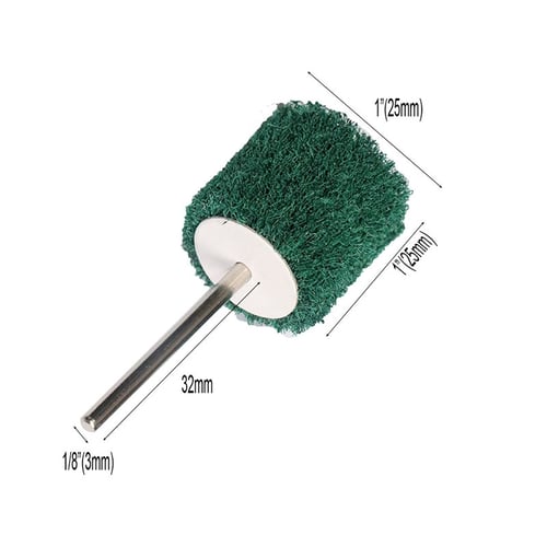 20pc Soft Hair Wheel Brushes Polishing Cleaning Jewelry Tools Mix Set 1/8" Shank 