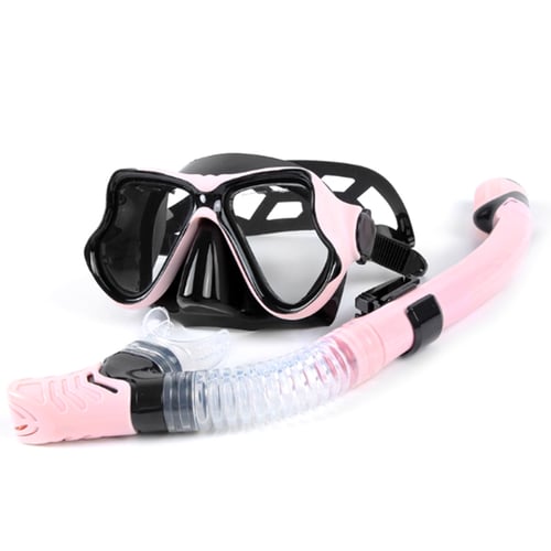 Scuba Diving Snorkel Mask Equipment Goggles Glasses Swimming Breathing Tube Set
