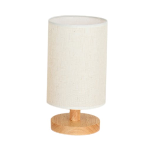 Bedroom Bedside Lamp Solid Wood, White Solid Wood Table Lamp