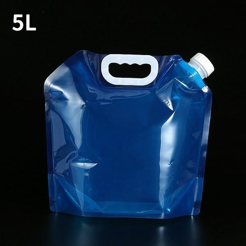 2x 10L Foldable Water Container Storage Carrier Bag Camping Outdoor Portable NEW 