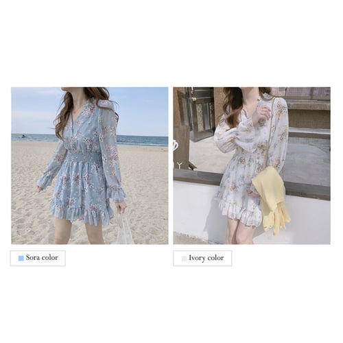 Floral Dress Chiffon Dress Long Sleeve Dress One Piece Dress Short Skirt Buy Floral Dress Chiffon Dress Long Sleeve Dress One Piece Dress Short Skirt Prices Reviews Zoodmall