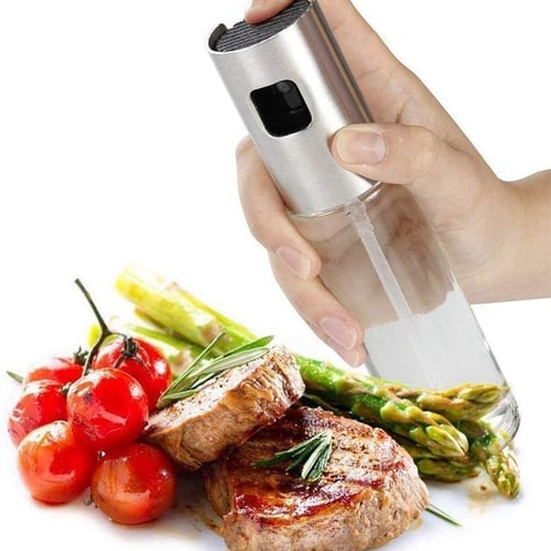 2pcs Olive Oil Sprayer Cooking Baking BBQ Kitchen Vinegar Dispenser Spray Bottle 