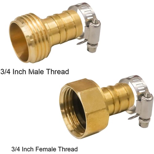 Fit for 5/8" Garden Hose Fitting Garden Hose Repair Connector with Clamps 