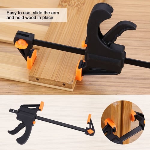 4pcs 4 inch F Woodworking Clamp & Vises Clip Quick Grip Carpenter Hand Tools 